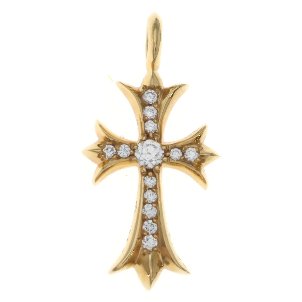 CHROME HEARTS(クロムハーツ) 22K TNY CRSF P/DIA タイニーファットクロス PAVEダイヤ ペンダントトップ ゴールドBCA033