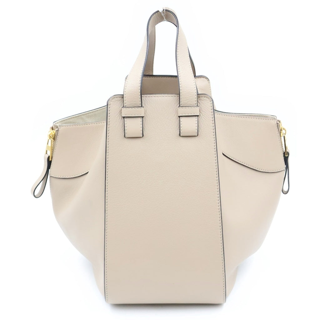 LOEWE(ロエベ) ハンモック スモール 2WAYハンドバッグ ショルダーバッグ ベージュ レザー ゴールド金具 レディース
