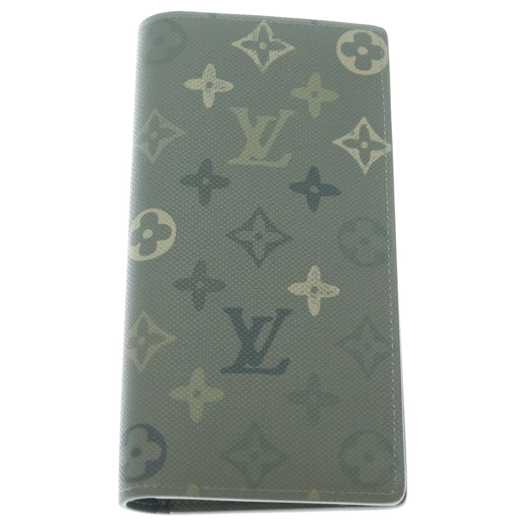 LOUIS VUITTON(ルイヴィトン) モノグラム サープラス ポルトフォイユ ブラザ PVC レザー 二つ折り長財布 ICタイプ カーキ グリーン系 M27055 レディース