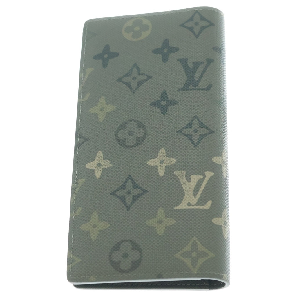 LOUIS VUITTON(ルイヴィトン) モノグラム サープラス ポルトフォイユ ブラザ PVC レザー 二つ折り長財布 ICタイプ カーキ グリーン系 M27055 レディース