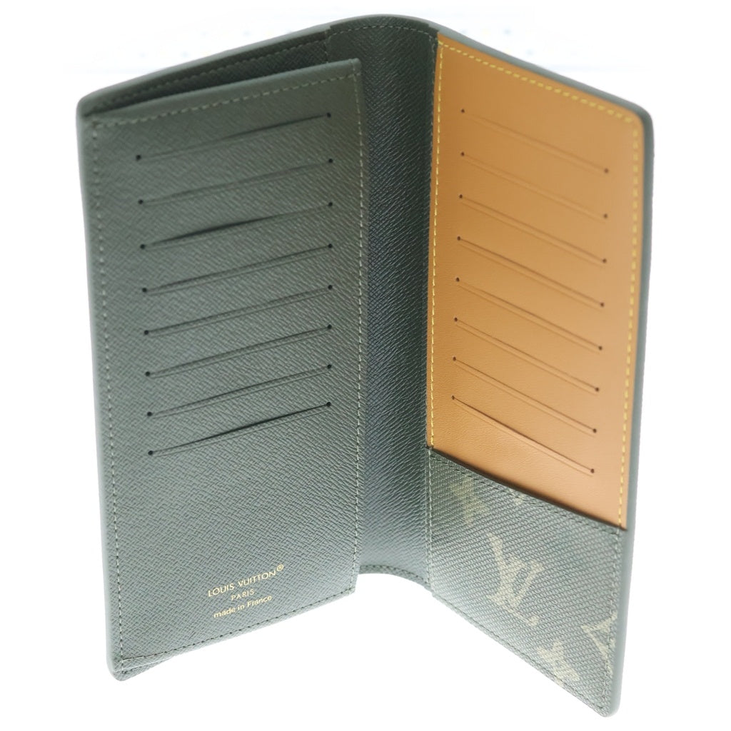 LOUIS VUITTON(ルイヴィトン) モノグラム サープラス ポルトフォイユ ブラザ PVC レザー 二つ折り長財布 ICタイプ カーキ グリーン系 M27055 レディース