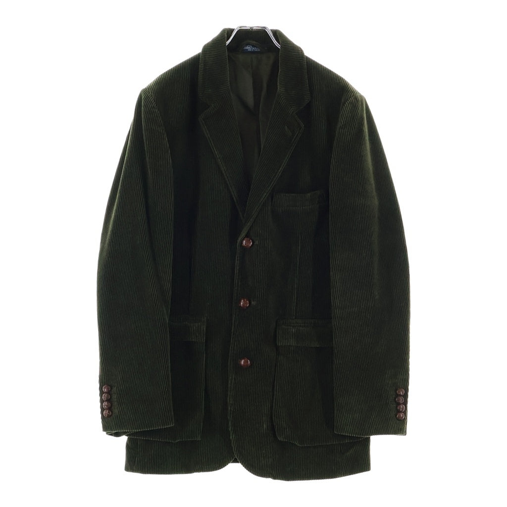 POLO RALPH LAUREN(ポロラルフローレン) レザーボタン コーデュロイ 3B テーラードジャケット グリーン