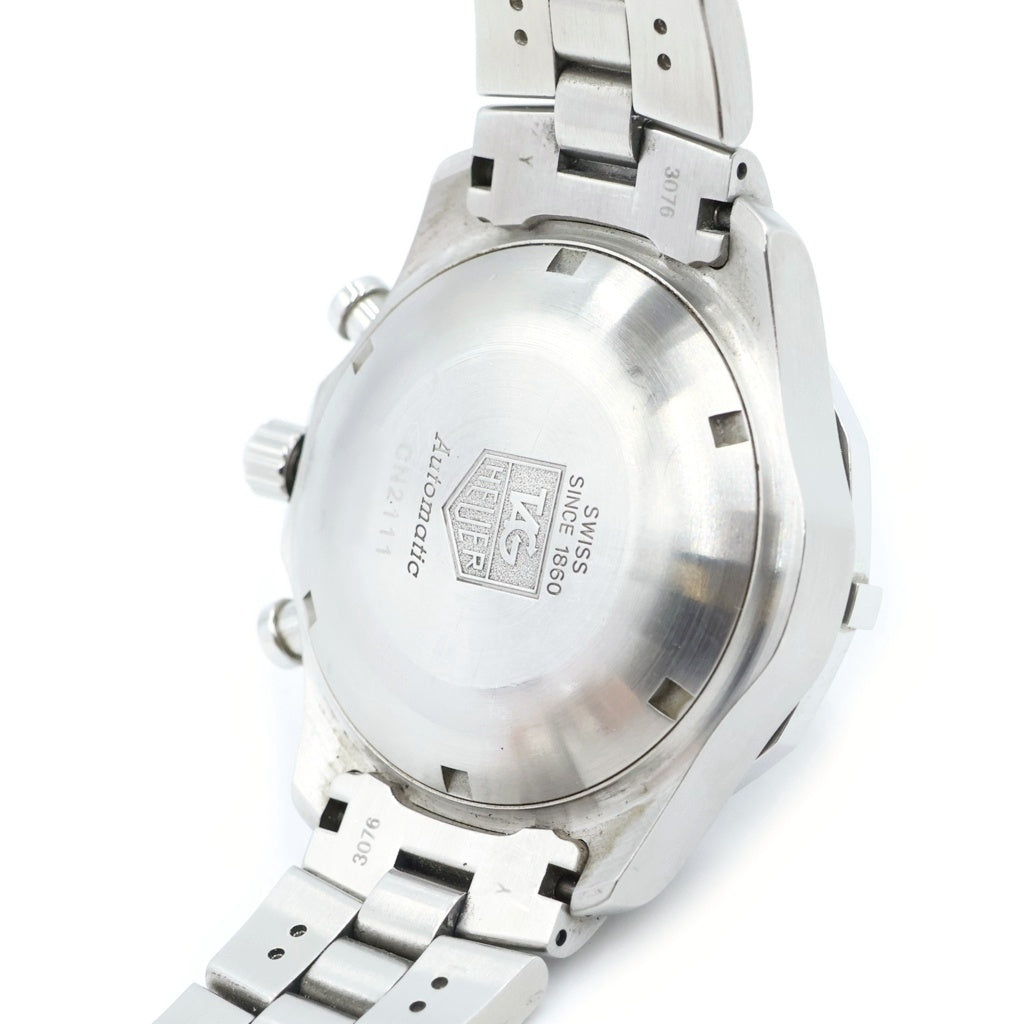 TAG HEUER(タグホイヤー) エクスクルーシブ クロノグラフ 黒文字盤 SS/AT ステンレス 自動巻き 腕時計 CN2111