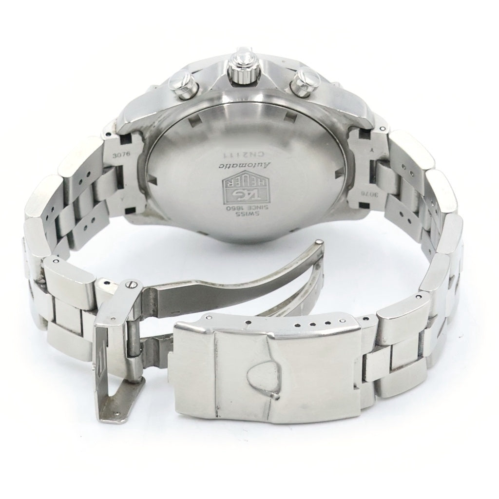TAG HEUER(タグホイヤー) エクスクルーシブ クロノグラフ 黒文字盤 SS/AT ステンレス 自動巻き 腕時計 CN2111
