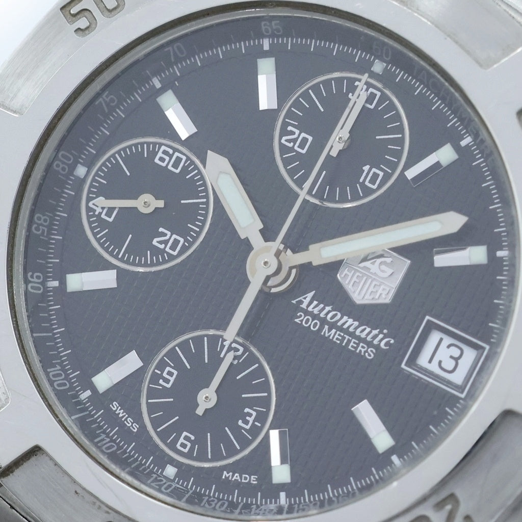 TAG HEUER(タグホイヤー) エクスクルーシブ クロノグラフ 黒文字盤 SS/AT ステンレス 自動巻き 腕時計 CN2111