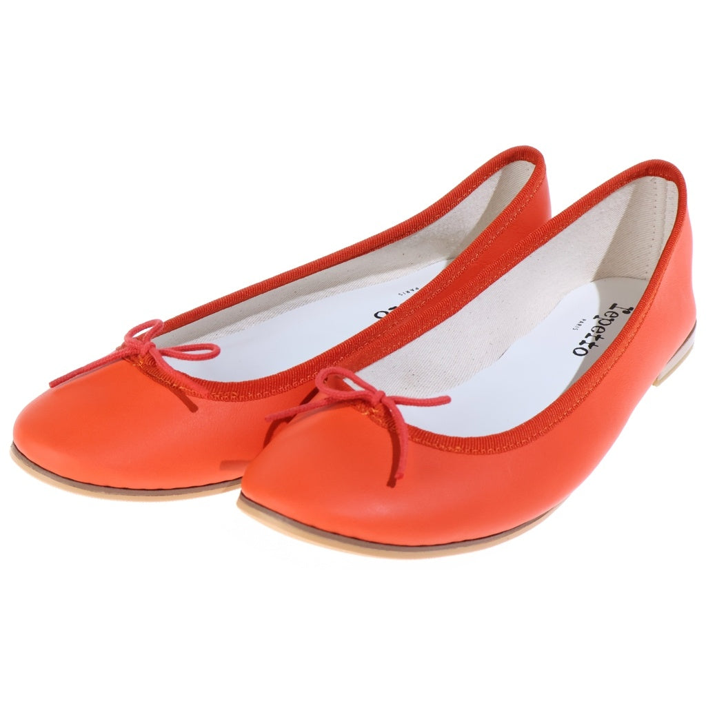 repetto(レペット) Clown レザーフラットバレエシューズ オレンジ レディース