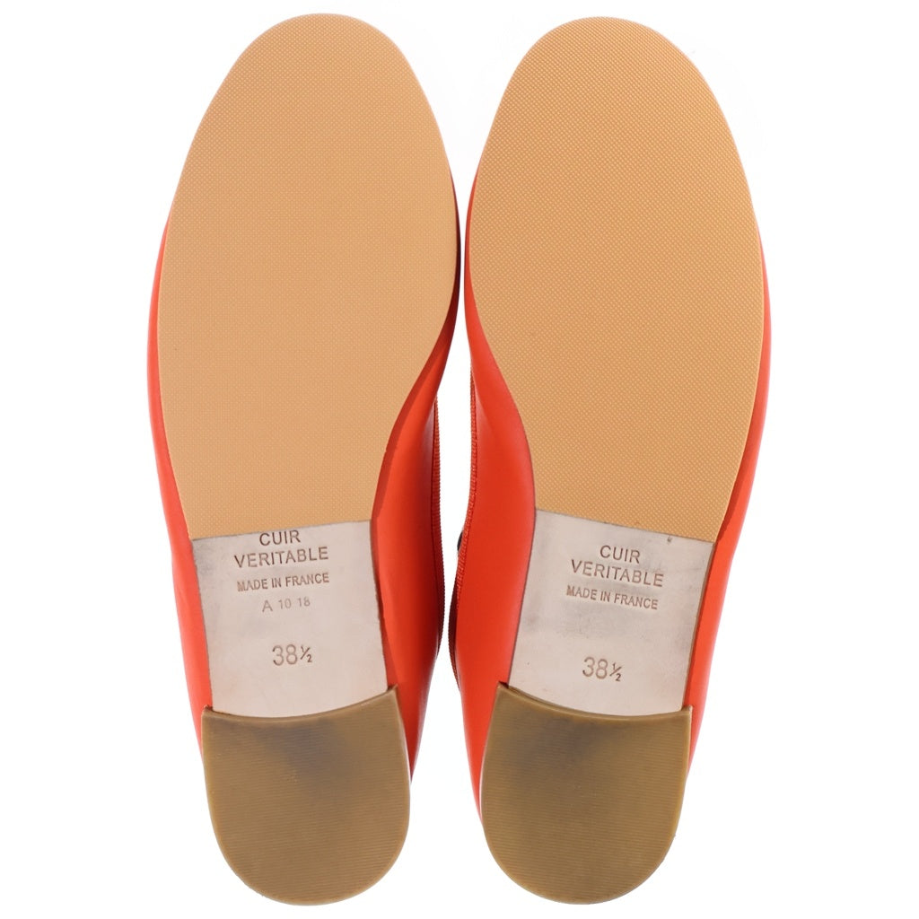 repetto(レペット) Clown レザーフラットバレエシューズ オレンジ レディース