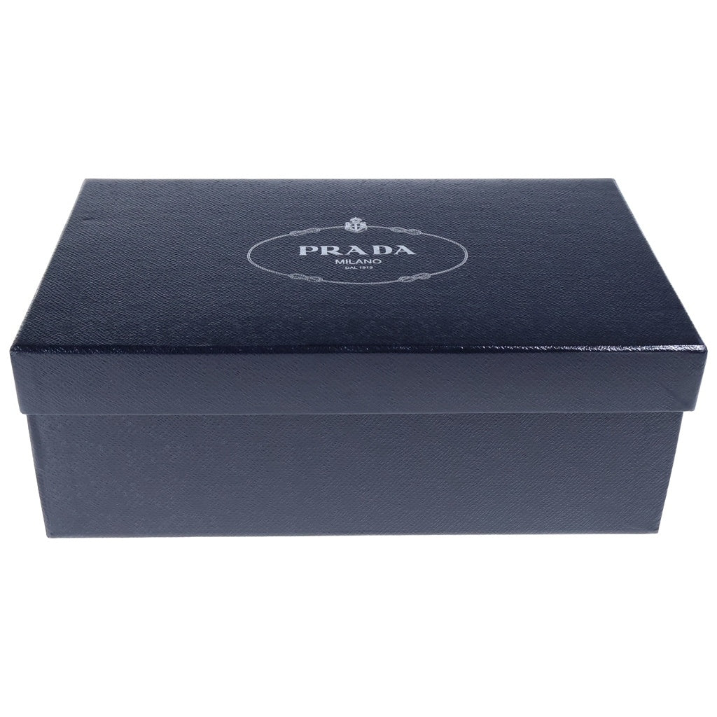 PRADA(プラダ) メタルバックル レザーサンダル ブラック レディース