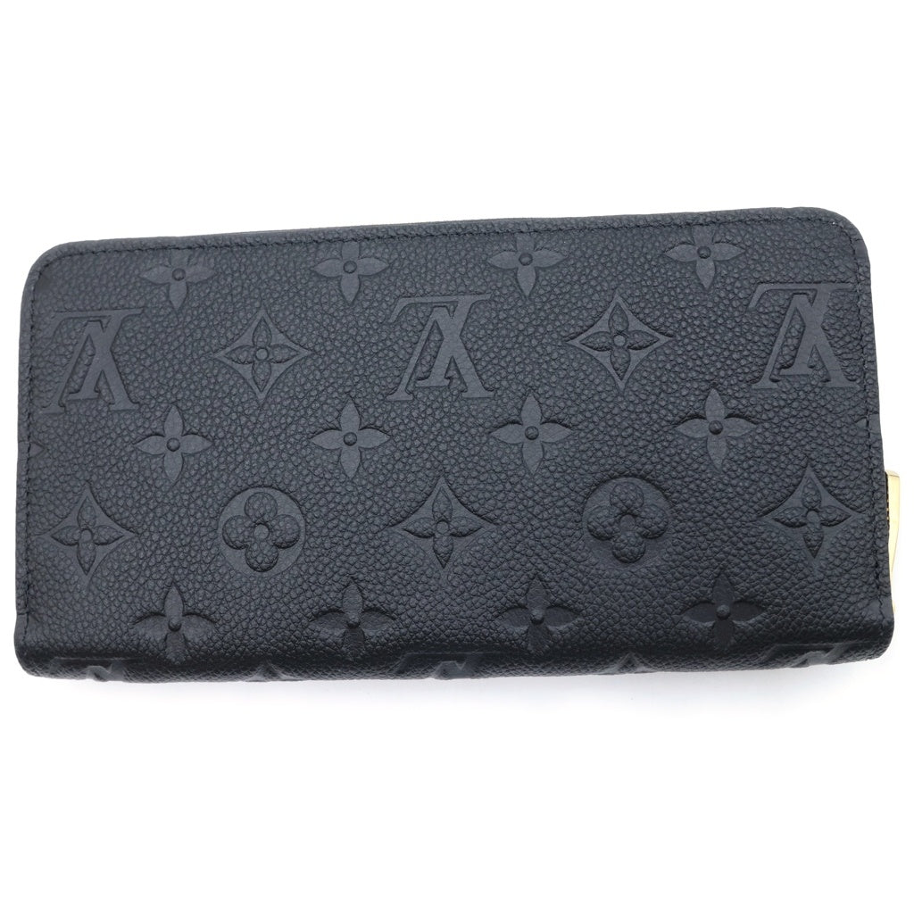 LOUIS VUITTON(ルイヴィトン) モノグラムアンプラント ジッピーウォレット 長財布 ブラック レザー M28791 レディース