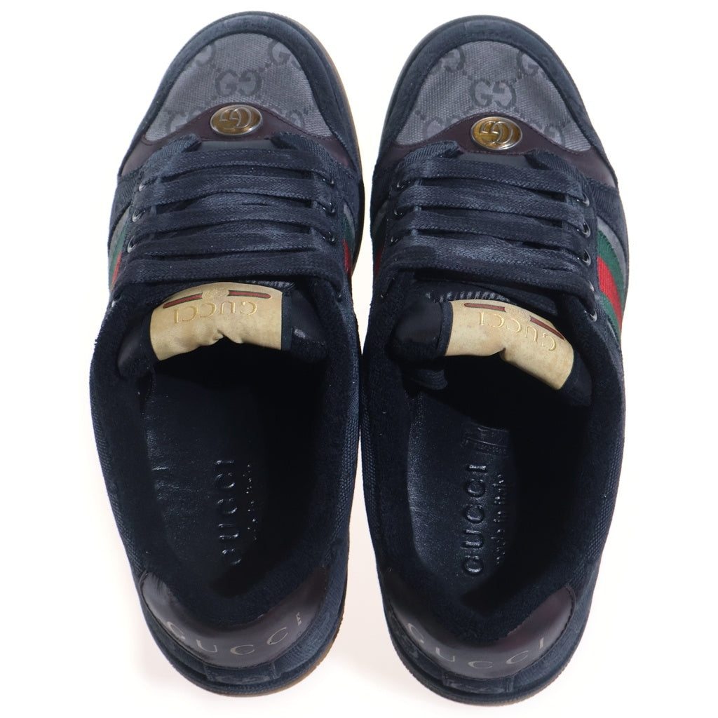 GUCCI(グッチ) Screener スクリーナー GGキャンバス ローカットスニーカー シューズ グレー 857889 レディース