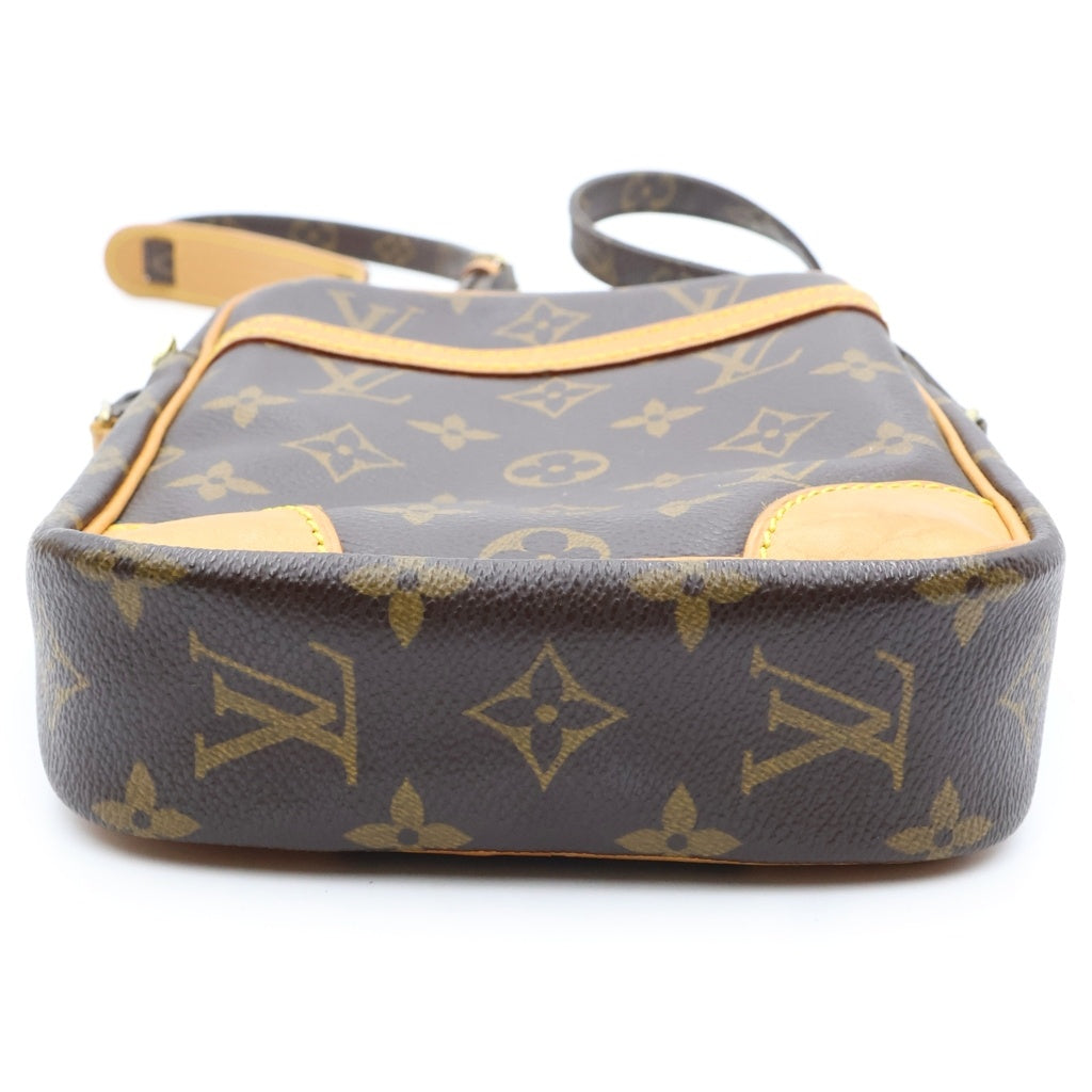 LOUIS VUITTON(ルイヴィトン) モノグラム ダヌーブ ショルダーバッグ ミニバッグ 斜め掛けバッグ ブラウン PVCレザー M45266 ゴールド金具 レディース
