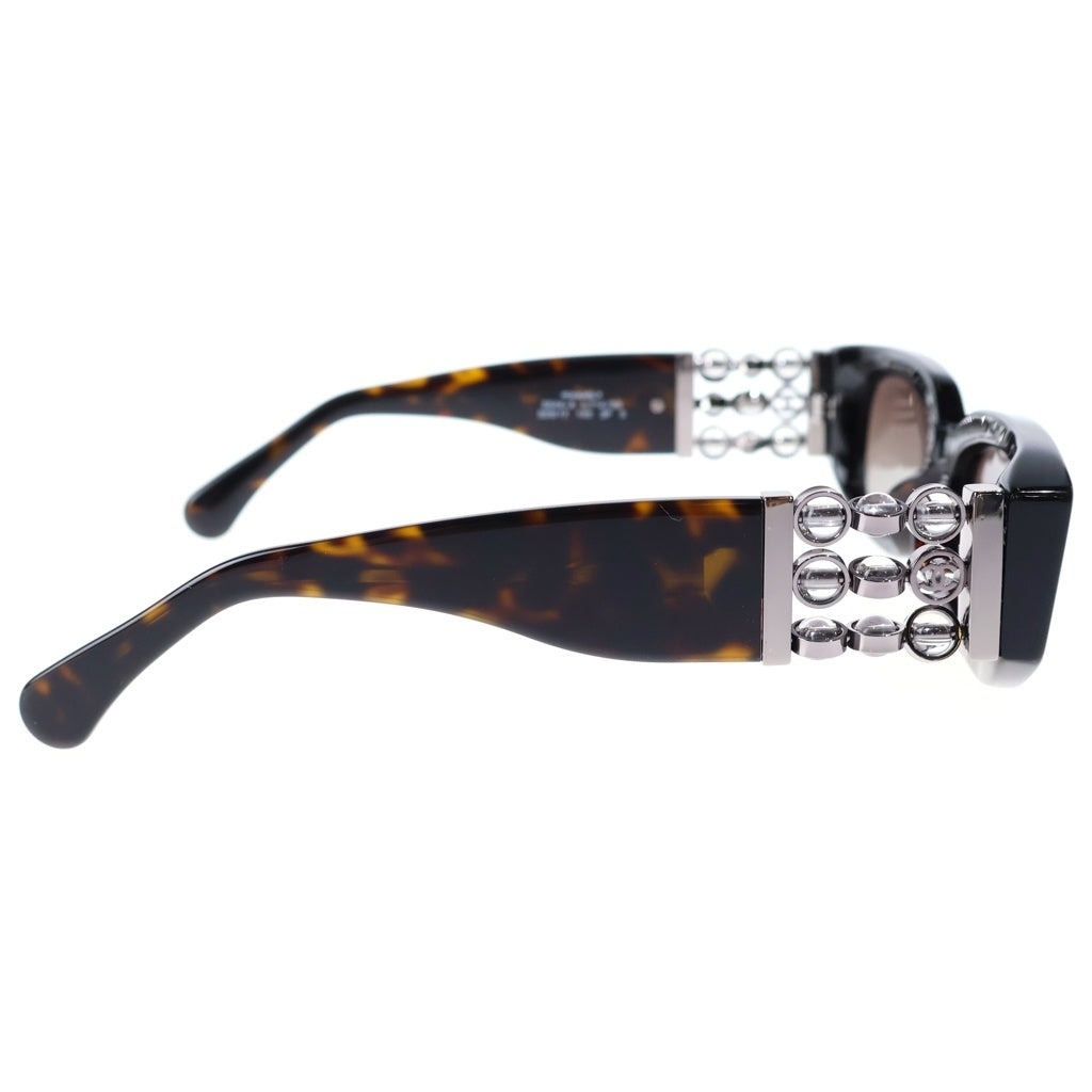 CHANEL(シャネル) ココマーク フェイクパール オーバル シェイプ サングラス アイウェア 53□17-140 ブラック 5544-A レディース