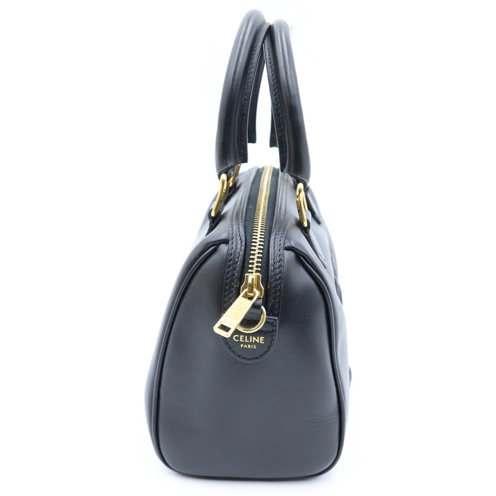 CELINE(セリーヌ) トリオンフ スモール 2way ショルダーバック キュイル レザー ブラック レディース