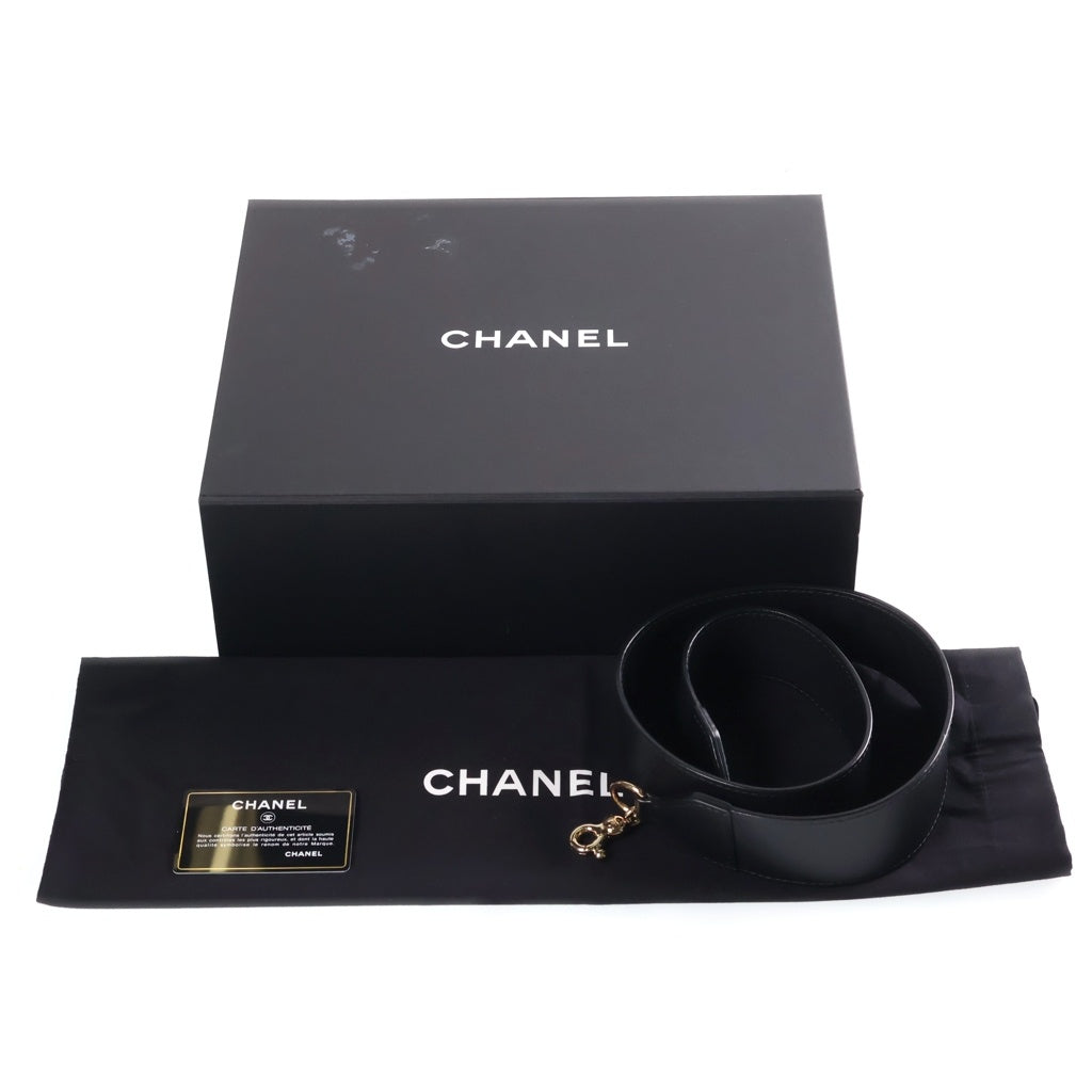 CHANEL(シャネル) マトラッセ ヴァニティケース 2WAYハンドバッグ ショルダーバッグ ブラック カーフスキン AS1286 ゴールド金具 レディース