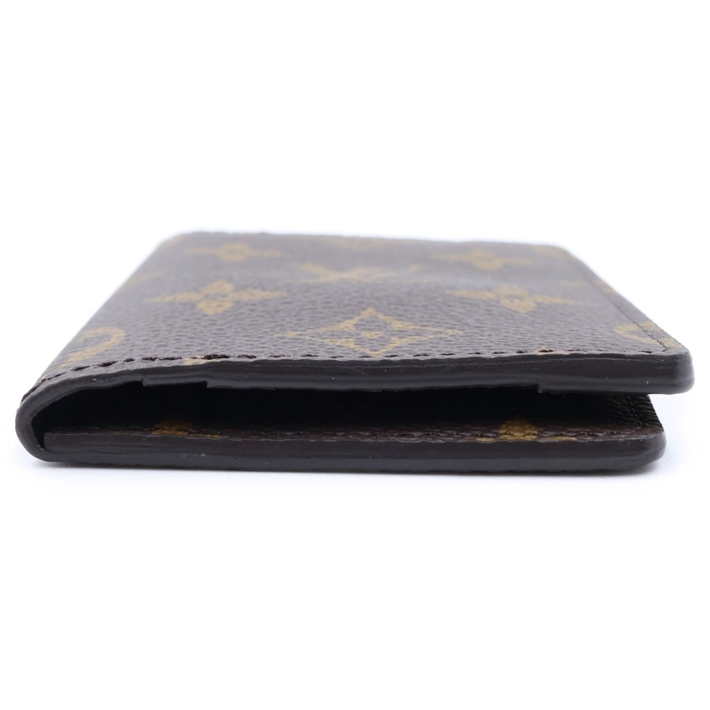 LOUIS VUITTON(ルイヴィトン) モノグラム オーガナイザードゥポッシュ カードケース 名刺入れ PVC レザー ブラウン RFID レディース