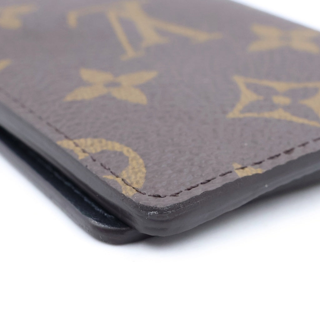 LOUIS VUITTON(ルイヴィトン) モノグラム オーガナイザードゥポッシュ カードケース 名刺入れ PVC レザー ブラウン RFID レディース