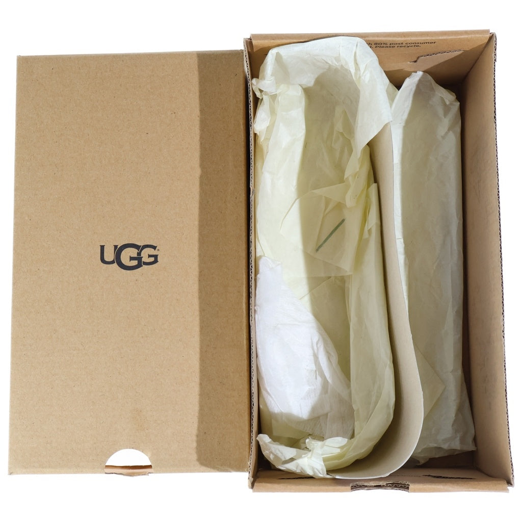 UGG(アグ) ゼブラ柄 ムートンフラットシューズ ローファー ホワイト×ブラック #38 レディース