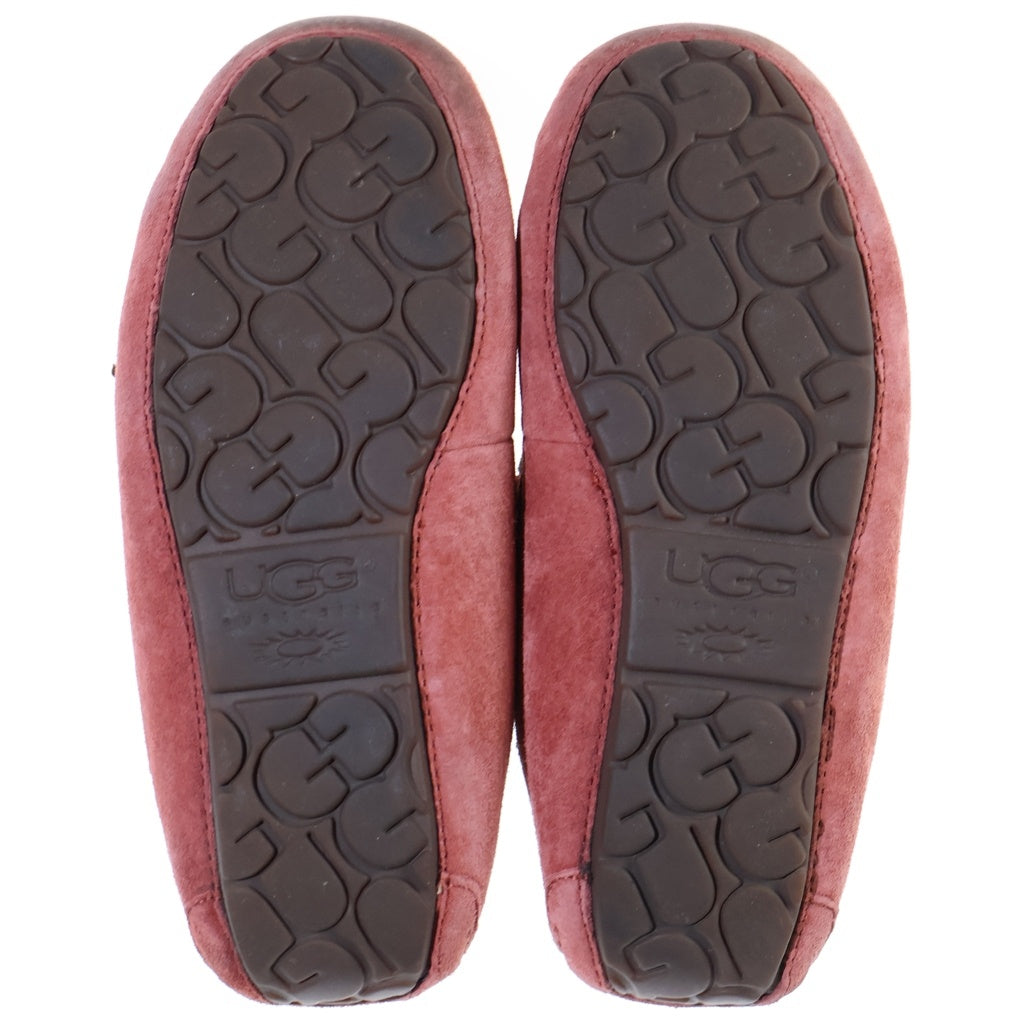 UGG(アグ) ボア ムートンフラットシューズ ローファー ピンク #38 レディース