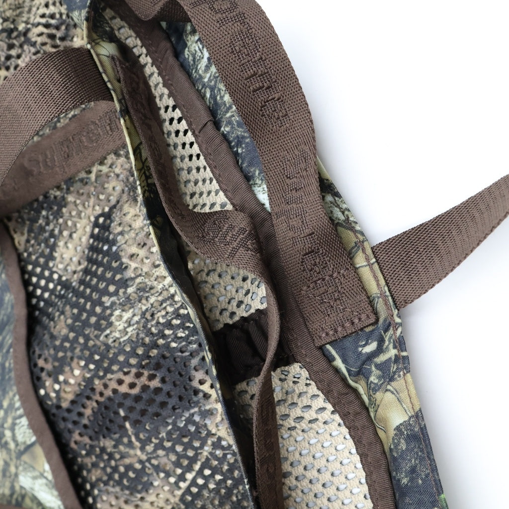 SUPREME(シュプリーム) 25SS Mesh Tote Bag Camo メッシュトートバッグ カモ ロゴ カーキ レディース