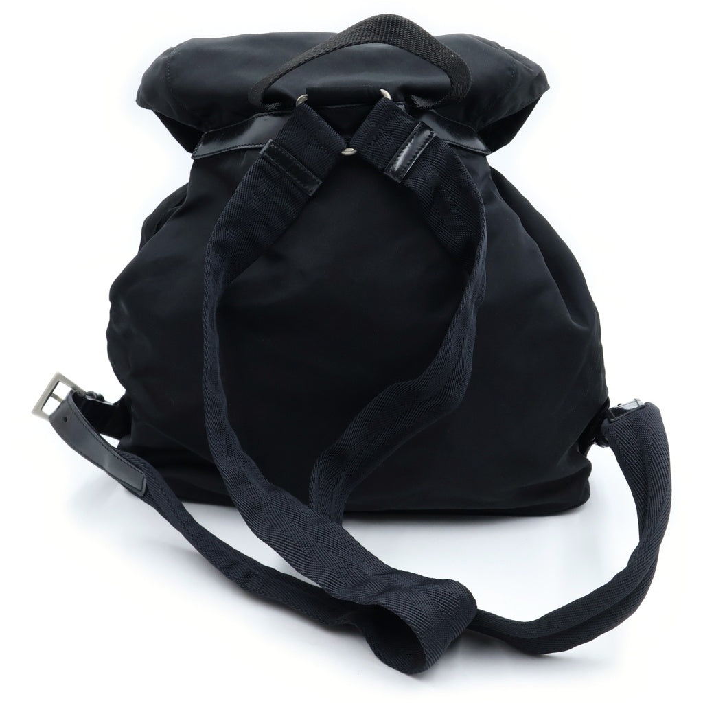 PRADA(プラダ) トライアングルロゴプレート テスート バックパック リュックサック ナイロン B2811F シルバー金具 レディース