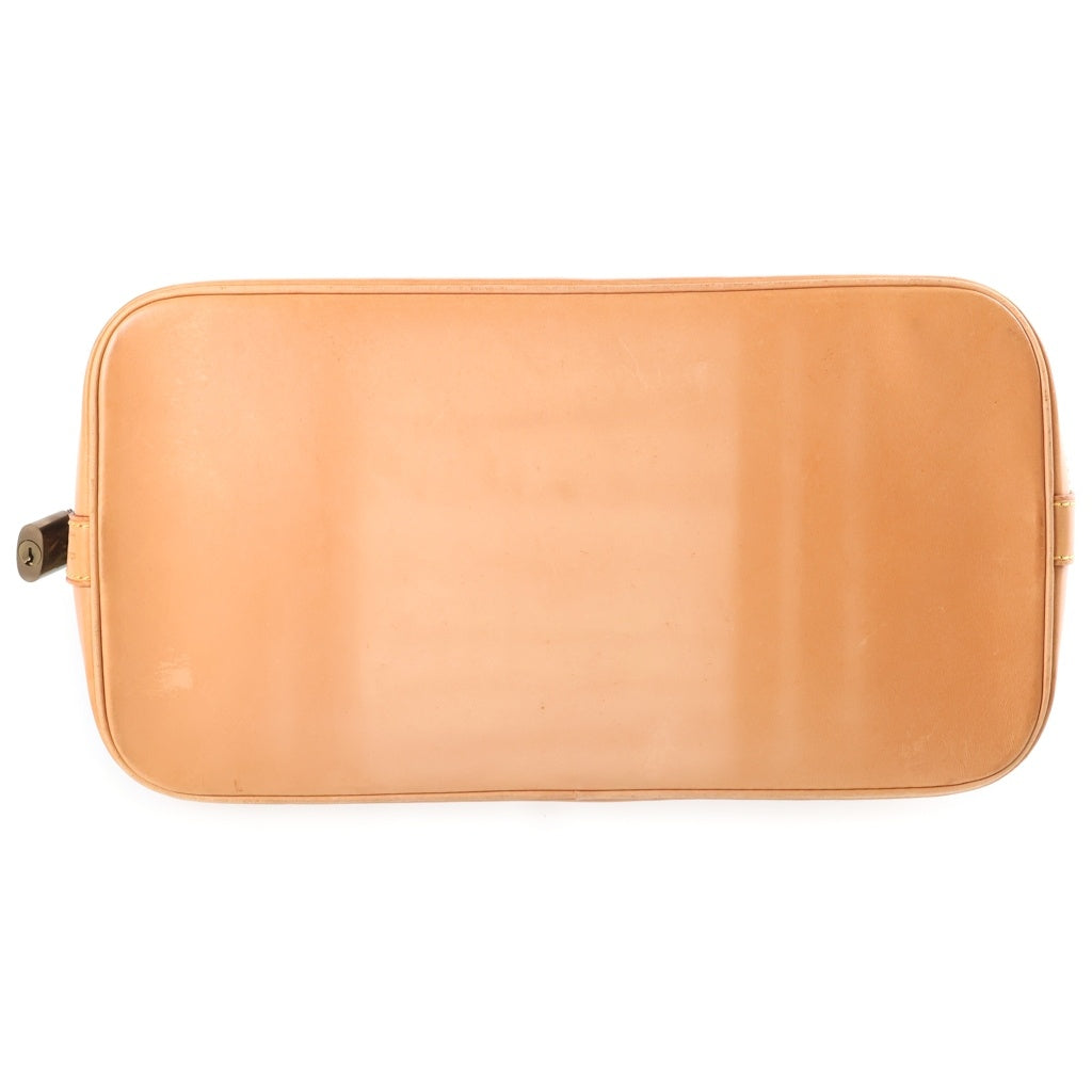 LOUIS VUITTON(ルイヴィトン) モノグラム アルマ ハンドバッグ ブラウン レザー×PVC M51130 ゴールド金具 レディース