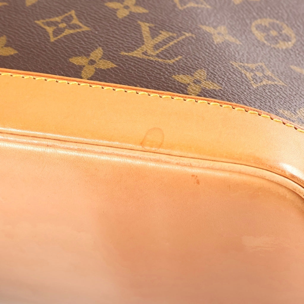 LOUIS VUITTON(ルイヴィトン) モノグラム アルマ ハンドバッグ ブラウン レザー×PVC M51130 ゴールド金具 レディース