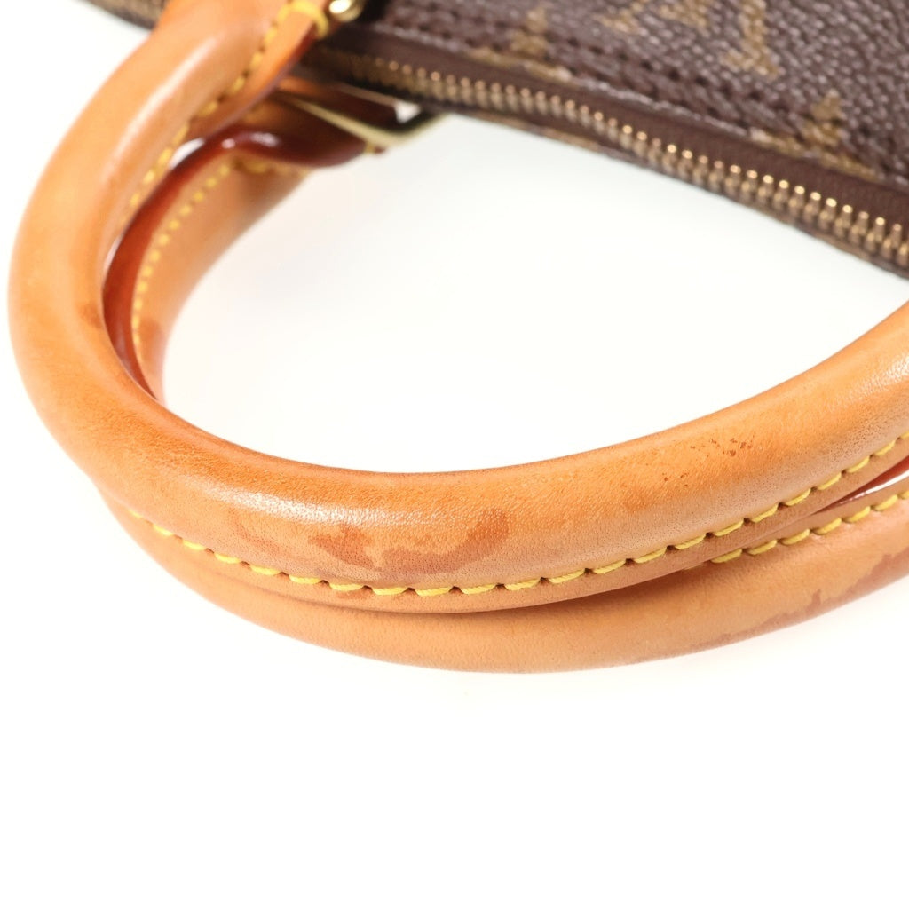 LOUIS VUITTON(ルイヴィトン) モノグラム アルマ ハンドバッグ ブラウン レザー×PVC M51130 ゴールド金具 レディース