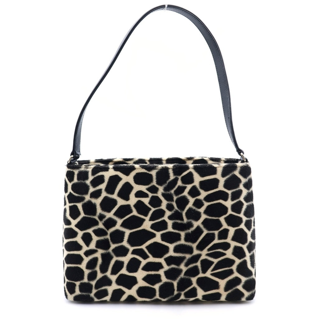 Kate Spade(ケイトスペード) ジラフ柄 ワンショルダーバッグ ブラック×ホワイト レザー レディース