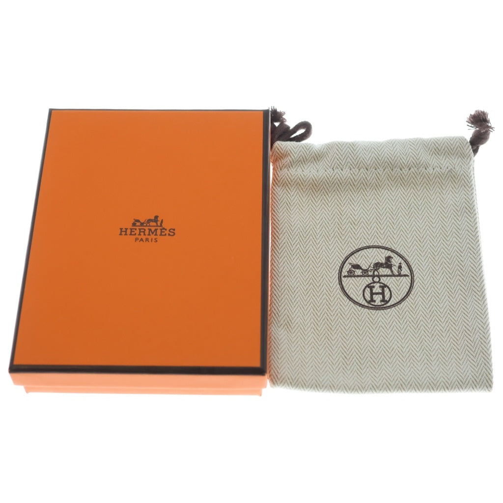 HERMES(エルメス) Hポップ ミニ ネックレス ペンダント チェーン ゴールド×ホワイト GP レディース