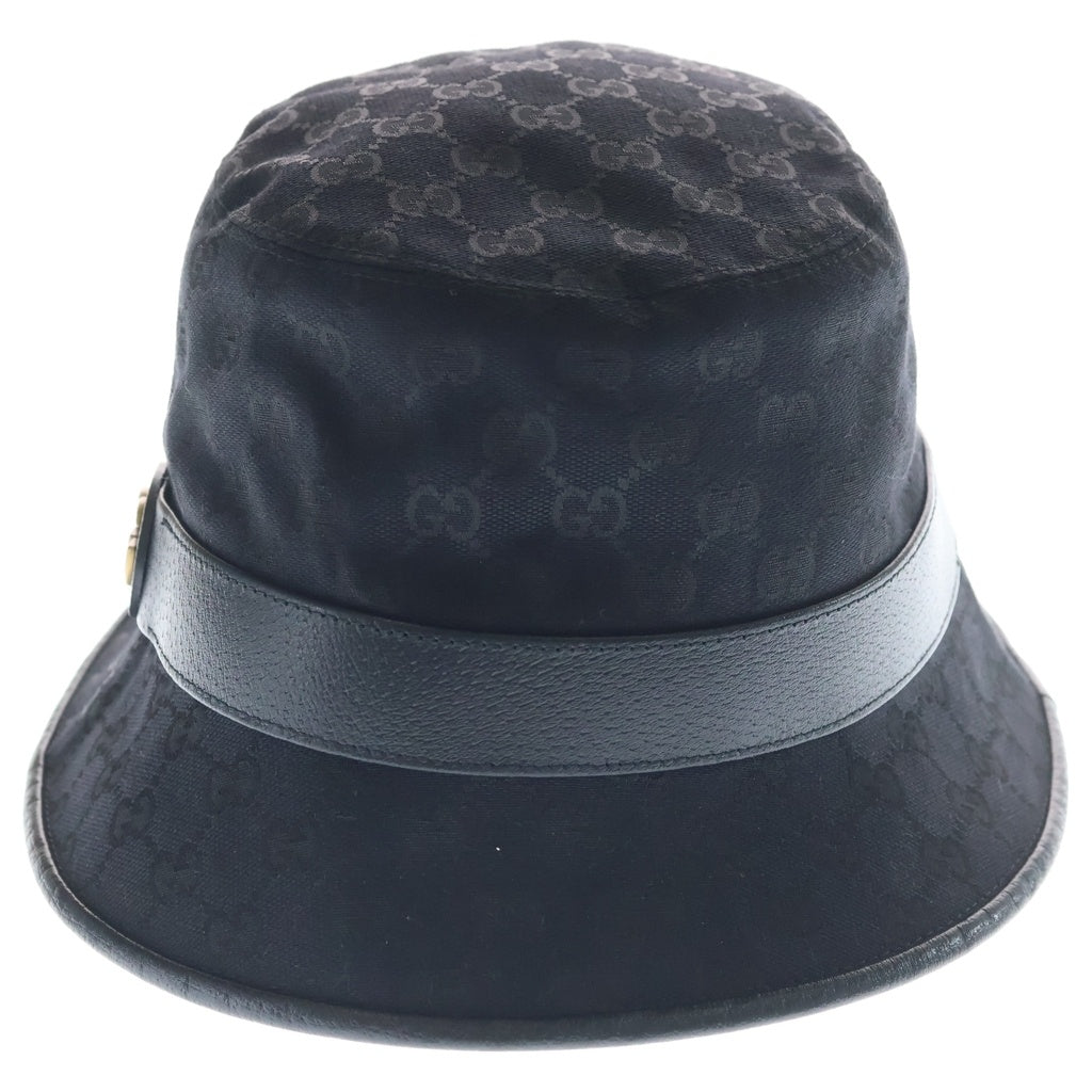 GUCCI(グッチ) バケットハット GGキャンバス ブラック 576587