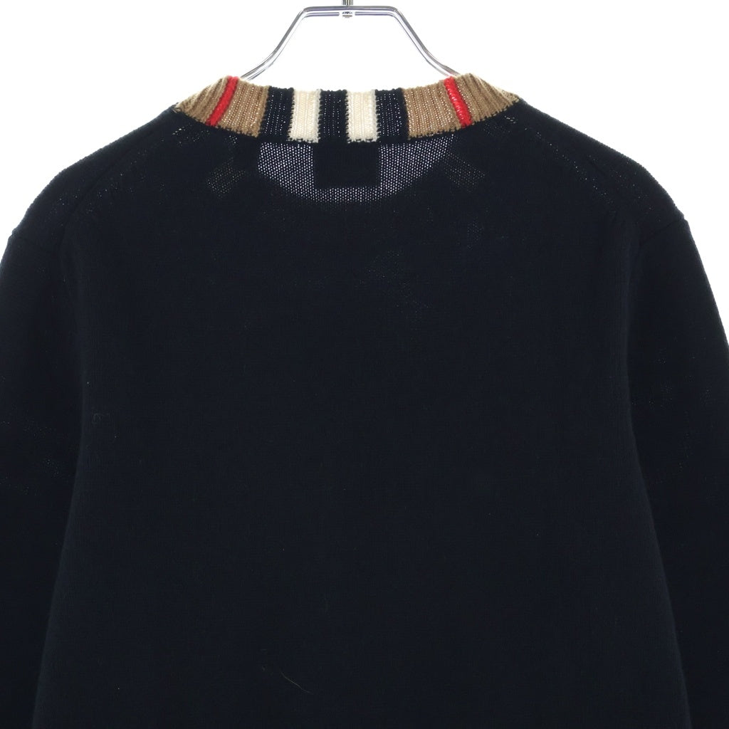 BURBERRY(バーバリー) ■ニット 黒×ブラウン×赤×白 XS