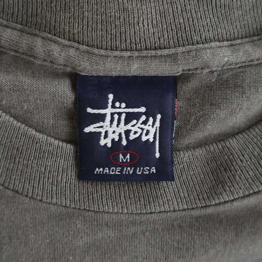 STUSSY(ステューシー) OLD PHOTO PRINT S/S TEE フォトプリント 半袖Tシャツ カットソー オールド コットン グレー