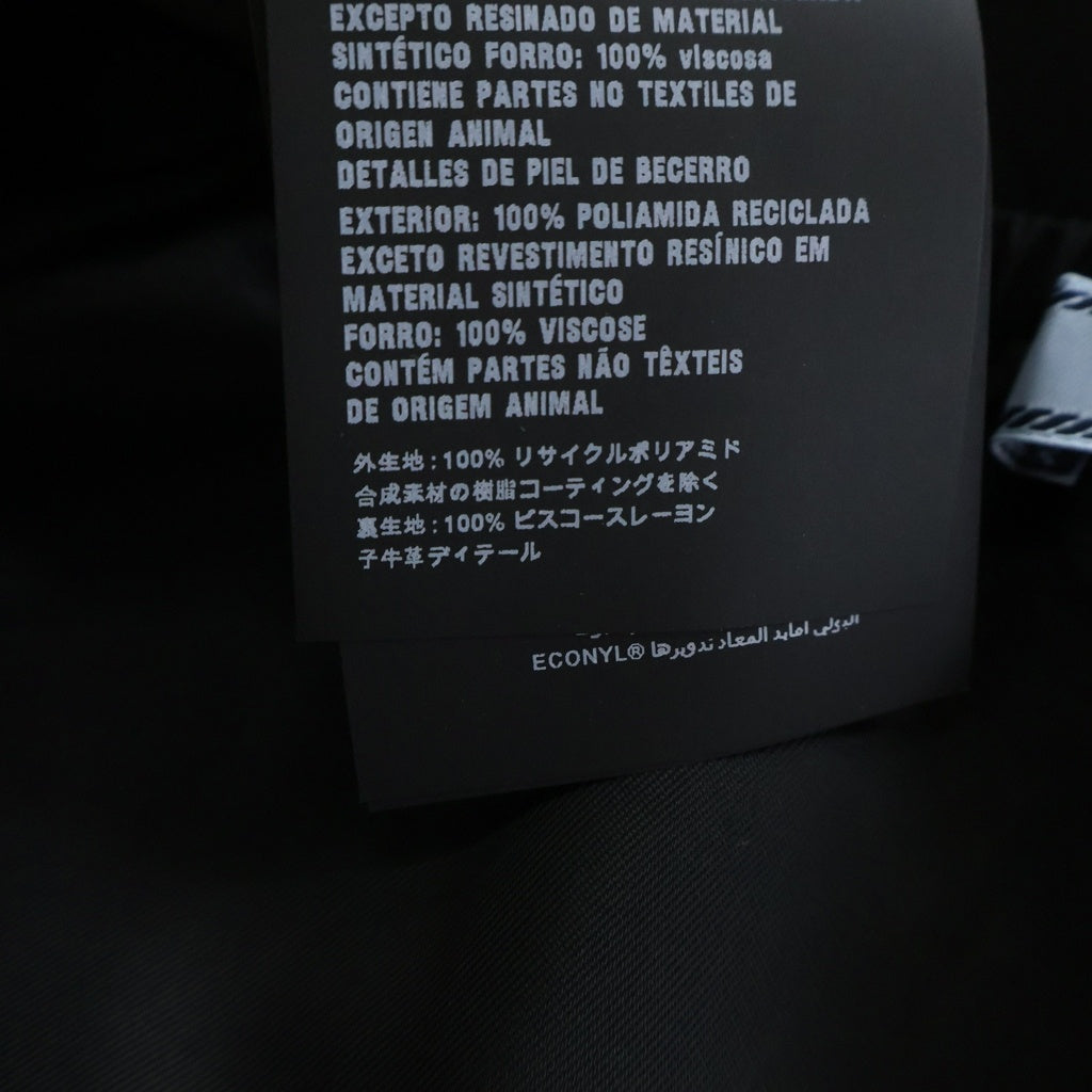PRADA(プラダ) RE-NYLON FRONT ZIP SKIRT トライアングルロゴ フロントジップ ナイロンスカート ブラック 21Y881 S202 1WQ8 レディース