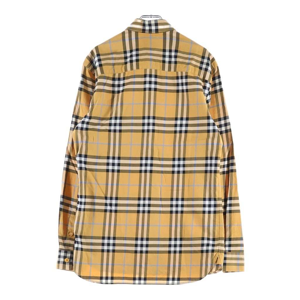 BURBERRY(バーバリー) CAXBRIDGE ノバチェック コットンシャツ オレンジ #XS 80715231 145868 B6234