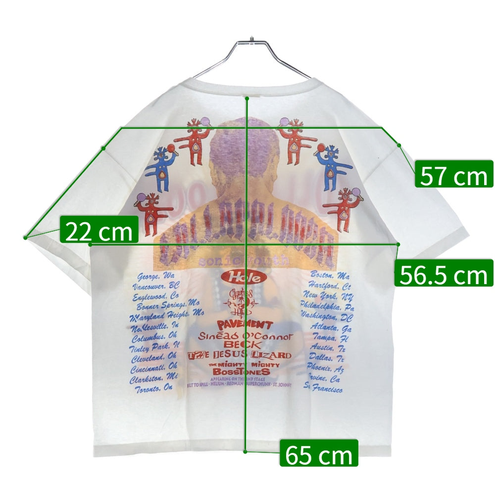 VINTAGE(ヴィンテージ) 90s LOLLAPALOOZA 1995 FESTIVAL ロラパルーザ フェスティバル 両面プリント Tシャツ 半袖カットソー ホワイト