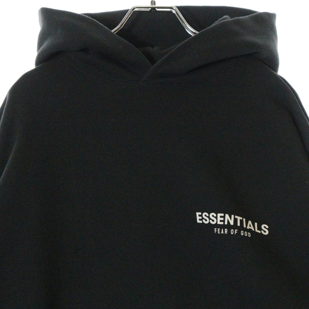 FEAR OF GOD ESSENTIALS(フィアオブゴッド エッセンシャルズ) HOODIE バックフラワーフォトプリント プルオーバースウェットパーカー フーディー ブラック