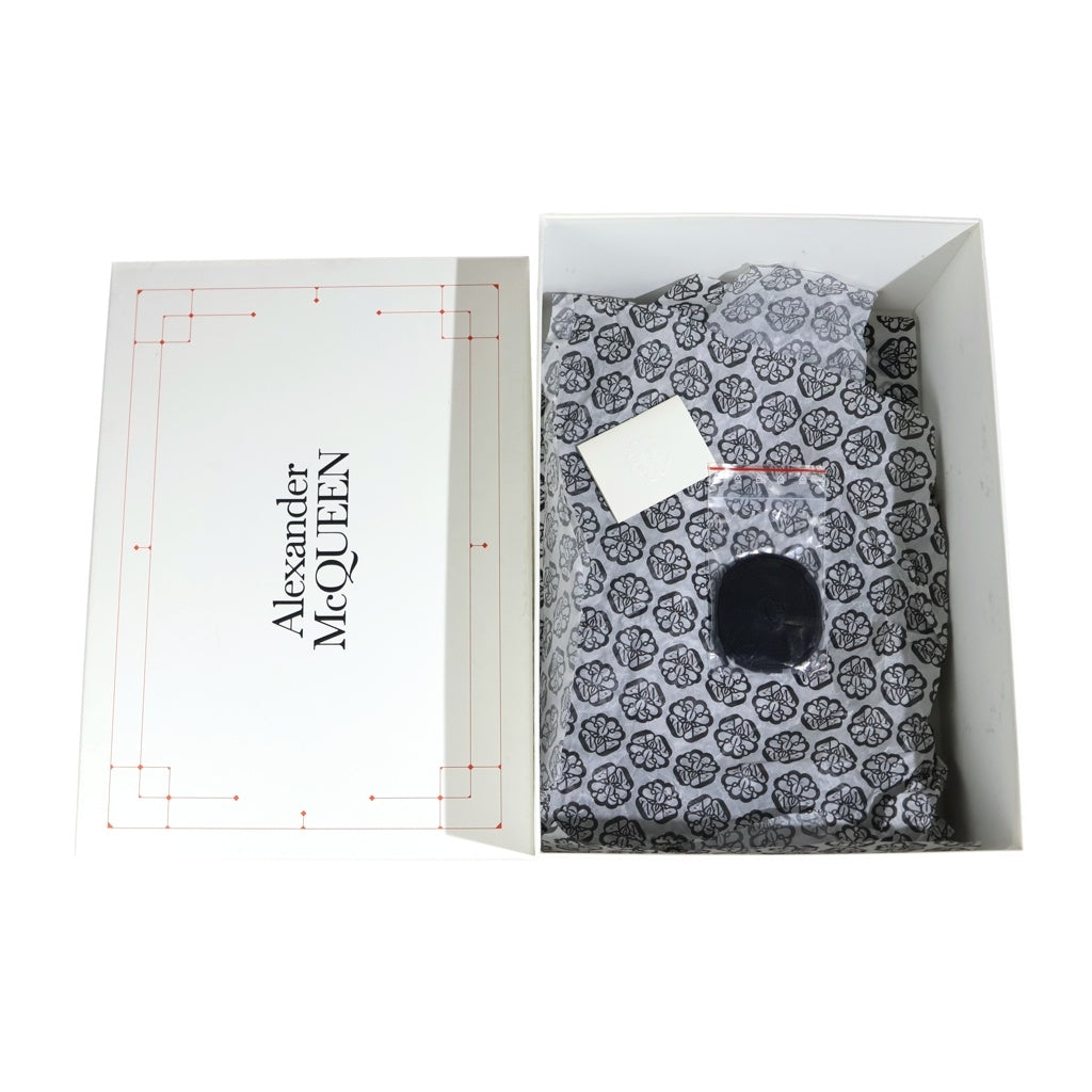 Alexander McQueen(アレキサンダーマックイーン) TREAD SLICK LOW LACE UP GRAFFITI グラフィック ローカットスニーカー 682423 ブラック 682423 箱付