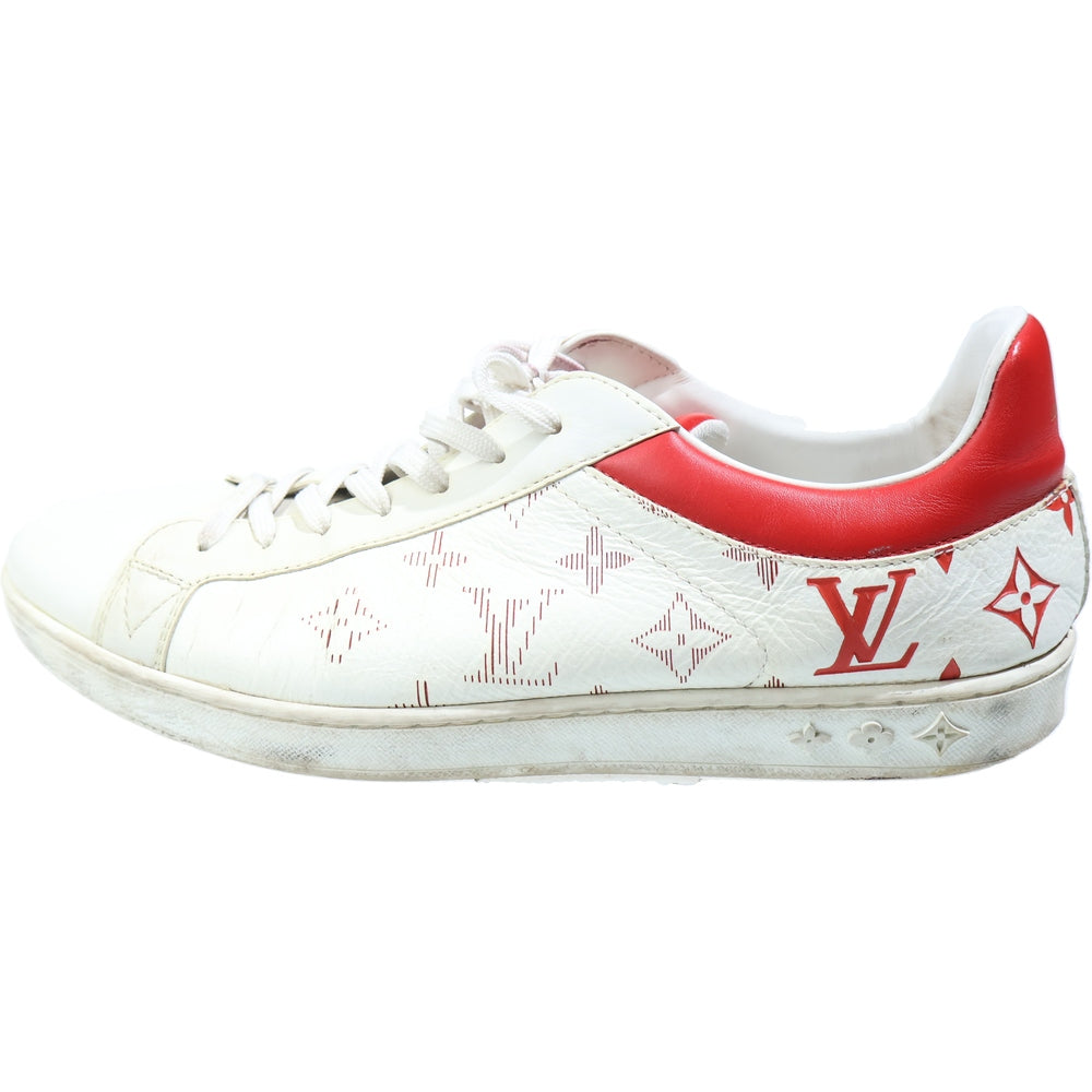 LOUIS VUITTON(ルイヴィトン) ルクセンブルクライン モノグラム ローカットスニーカー ホワイト/レッド LD1119