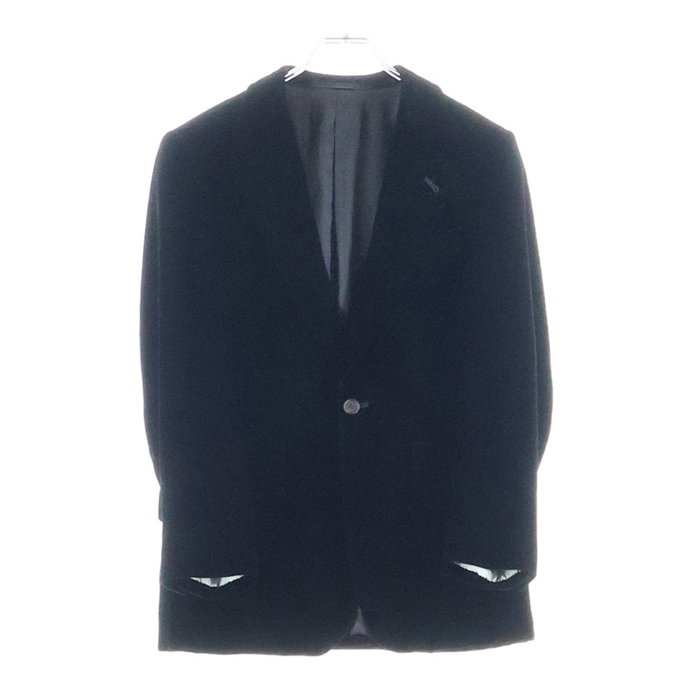 Paul Smith LONDON(ポールスミス ロンドン) ノッチドラペル 1B ベロア シングルテーラードジャケット ブラック PS-KY-51403