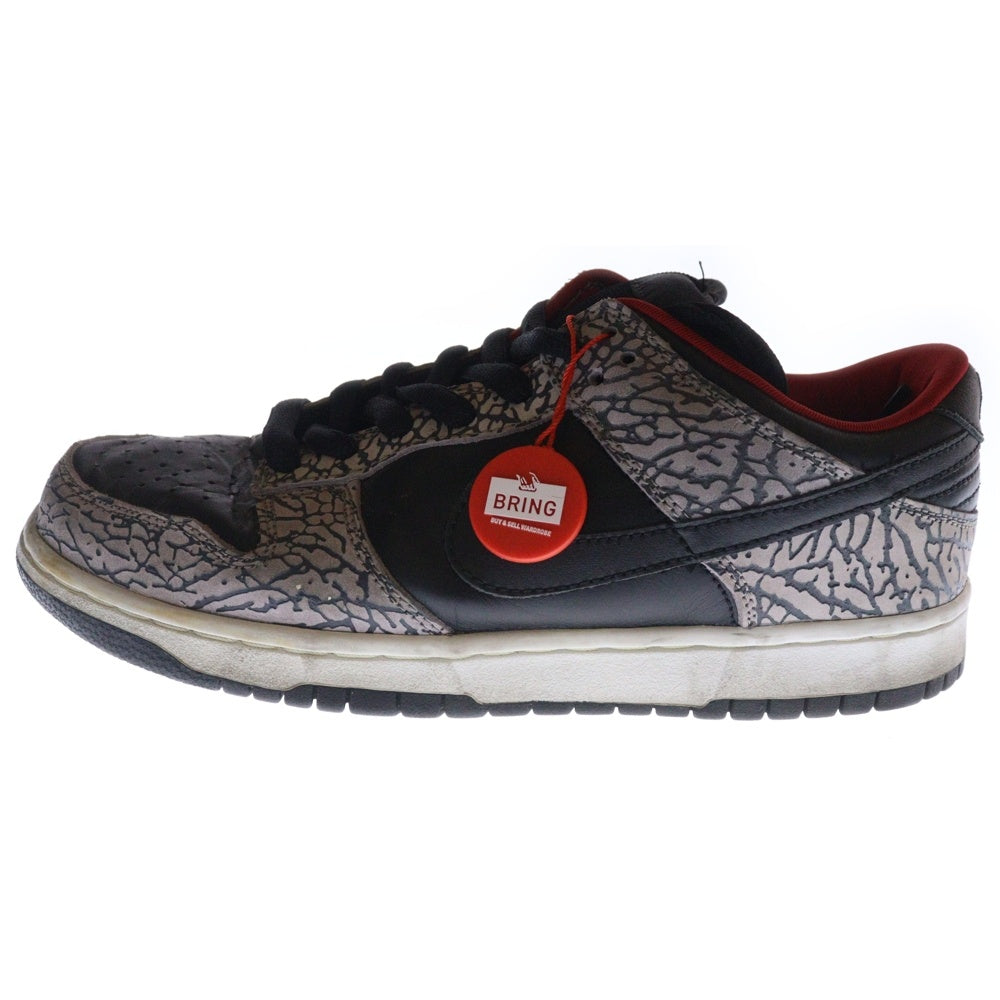 SUPREME(シュプリーム) DUNK LOW PRO SB Black Cement レザー マルチカラー ローカット スニーカー 27cm