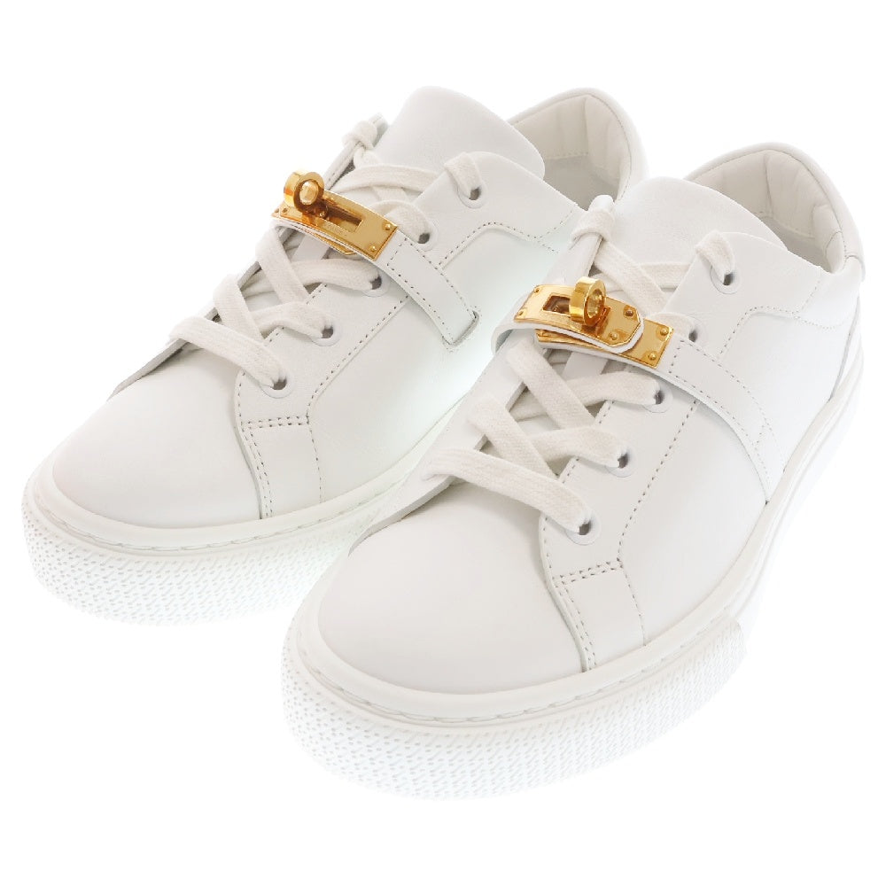 HERMES(エルメス) ケリースニーカー ホワイト ゴールド金具 #36 シューズ
