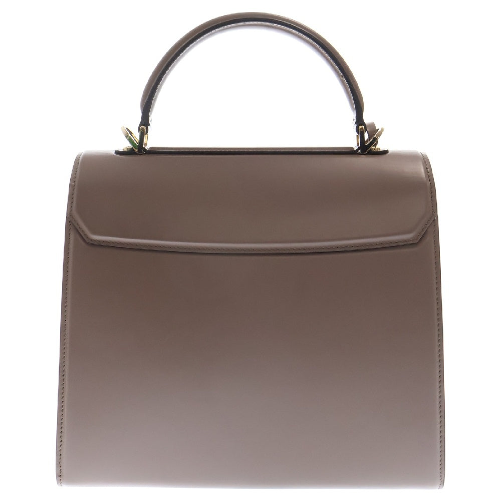 Salvatore Ferragamo(サルヴァトーレ フェラガモ) ガンチーニ 2WAYバッグ ショルダーバッグ ハンドバッグ ブラウン レザー BW-215677