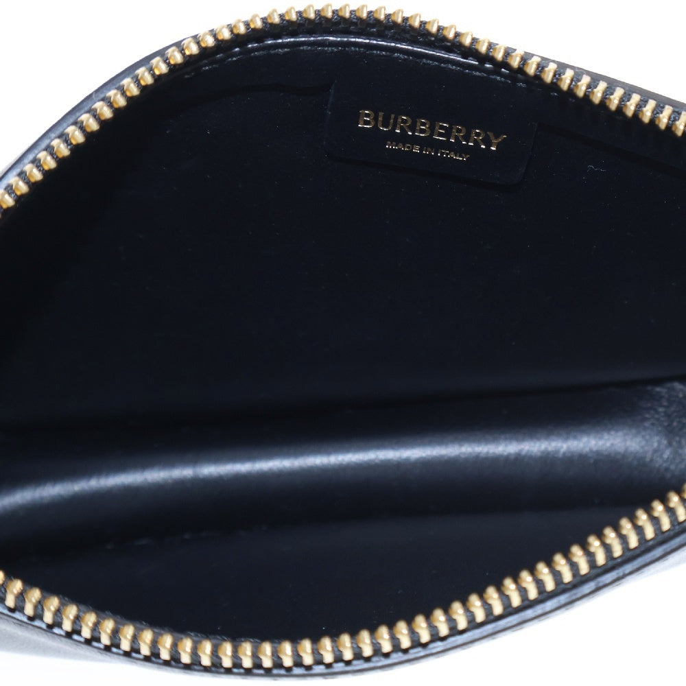 BURBERRY(バーバリー) チェーン ショルダーバッグ 斜め掛け ポシェット ゴールド金具 ブラック レザー