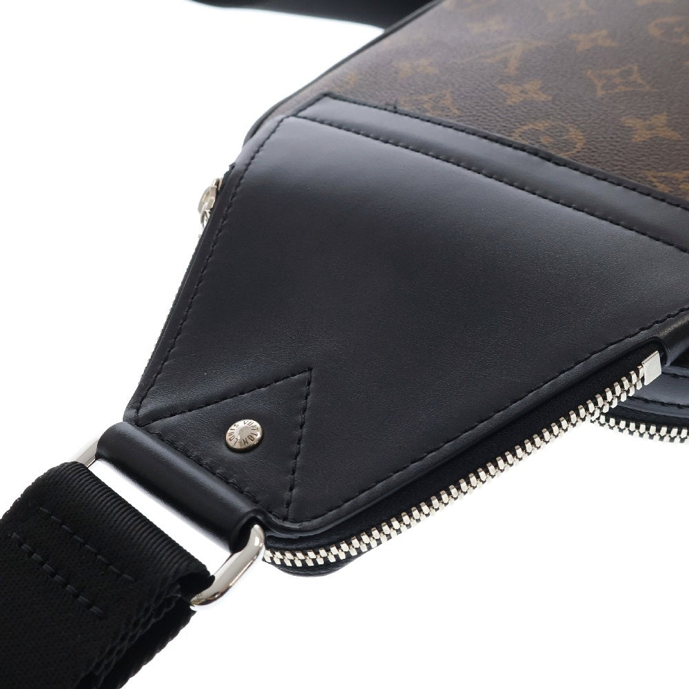 LOUIS VUITTON(ルイヴィトン) モノグラムマカサー アヴェニュー スリングバッグ RFID ワンショルダーバッグ ボディバッグ ブラウン PVC×レザー M46327
