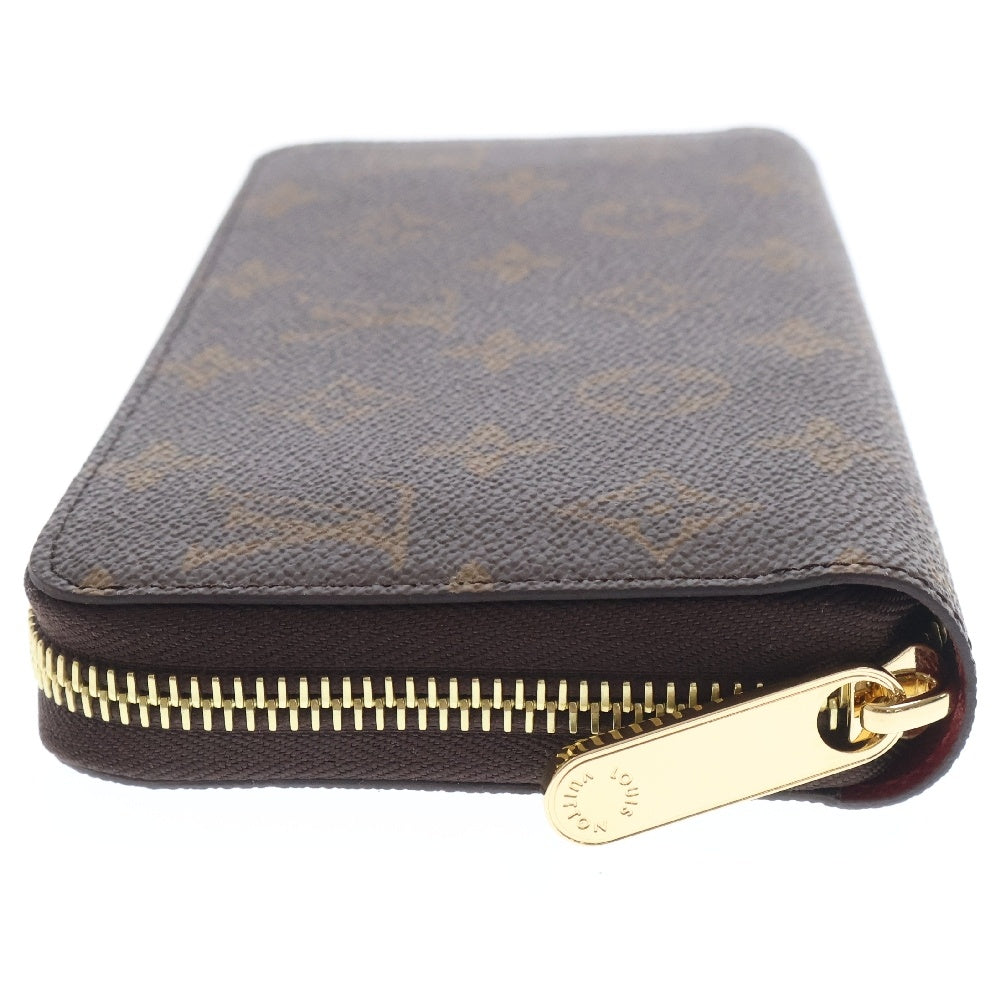 LOUIS VUITTON(ルイヴィトン) モノグラム ジッピーウォレット フューシャ ロングウォレット ブラウン PVCレザー 長財布 RFID M41895