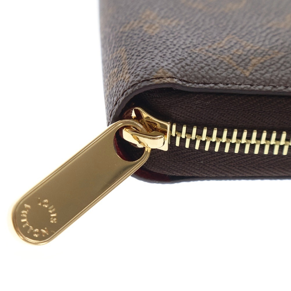 LOUIS VUITTON(ルイヴィトン) モノグラム ジッピーウォレット フューシャ ロングウォレット ブラウン PVCレザー 長財布 RFID M41895