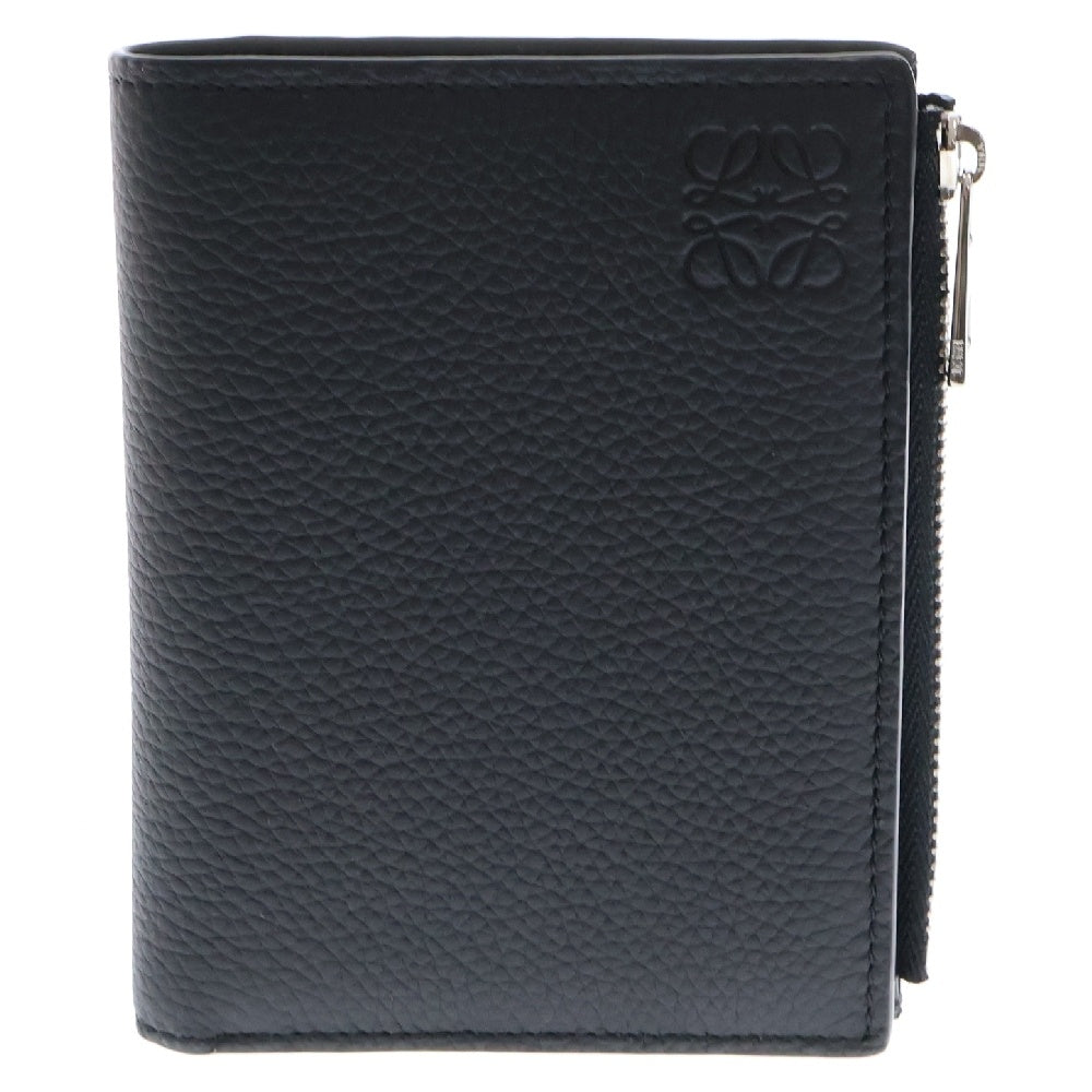 LOEWE(ロエベ) スリム コンパクトウォレット ブラック レザー 二つ折り財布