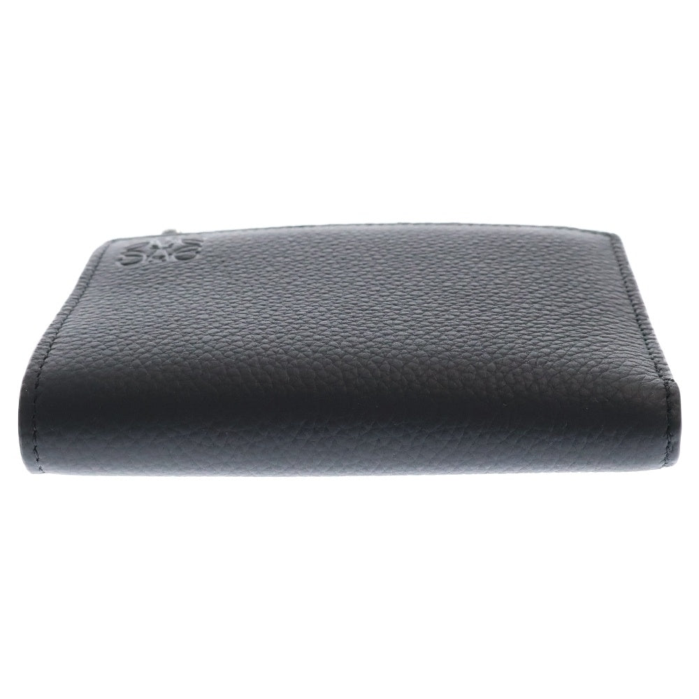 LOEWE(ロエベ) スリム コンパクトウォレット ブラック レザー 二つ折り財布