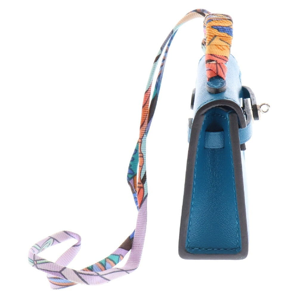 HERMES(エルメス) ケリーツイリー チャーム ブルーイズミール タデラクト シルバー金具 Z刻印