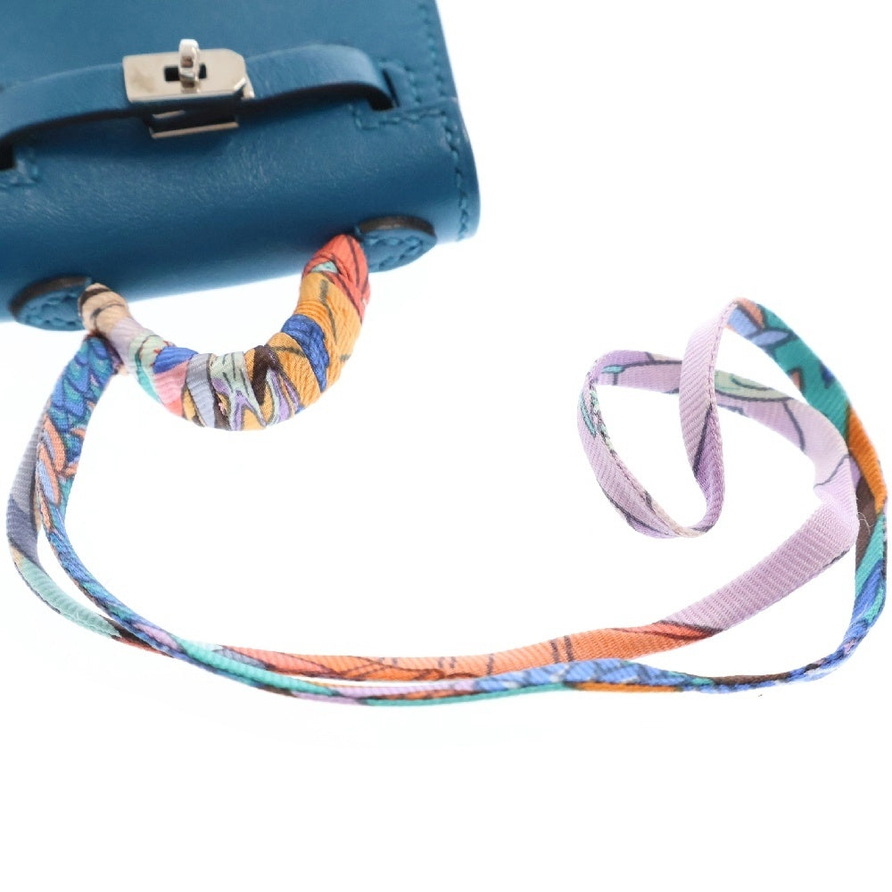 HERMES(エルメス) ケリーツイリー チャーム ブルーイズミール タデラクト シルバー金具 Z刻印